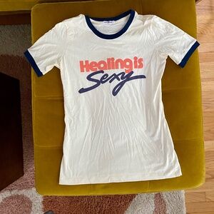 The Bee & the Fox Vintage-inspired Ringer Tee - “Healing is Sexy” NWOT